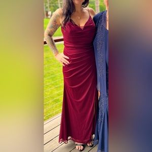 Azazie Deandra Bridesmaid Dress in Cabernet